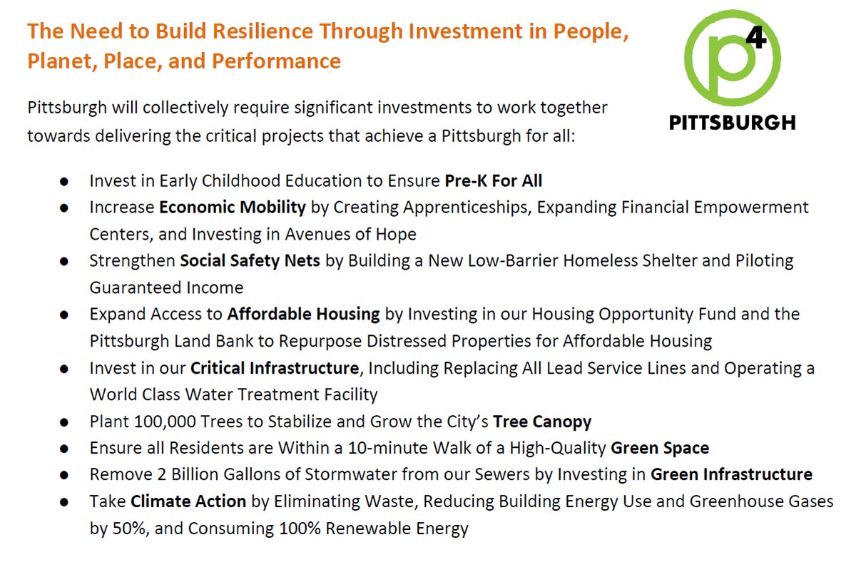 The need to build resilience through investment in people, planet, place, and performance